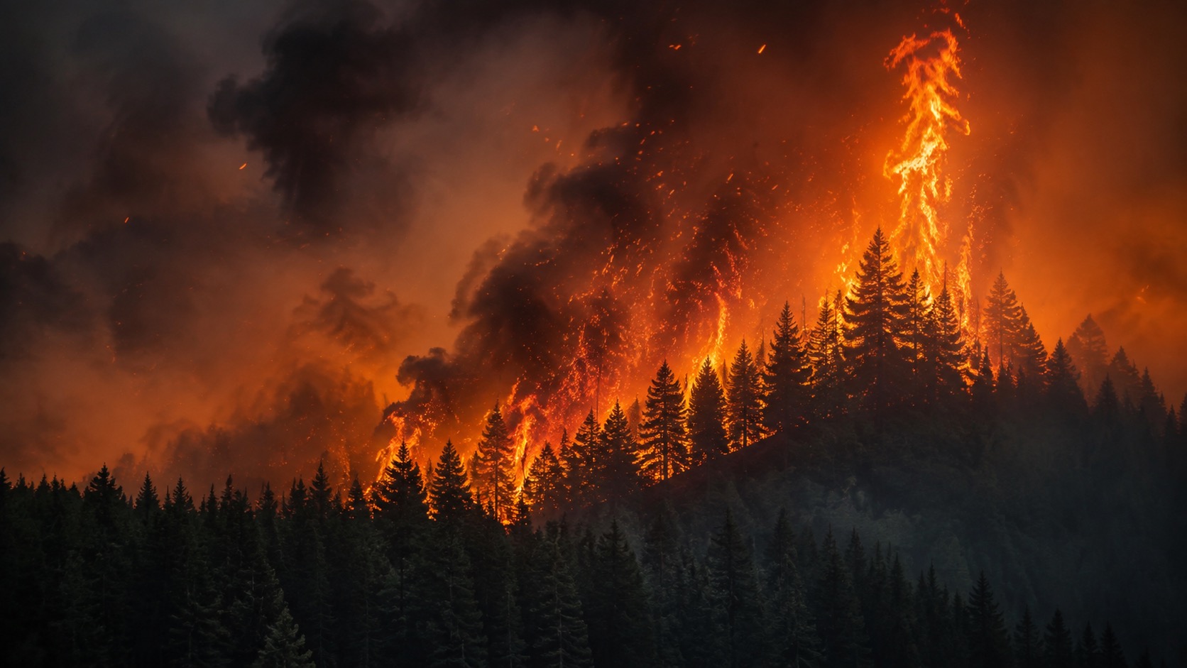 Wildfires landscape