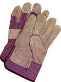 Ready America Leather-Palmed Work Gloves